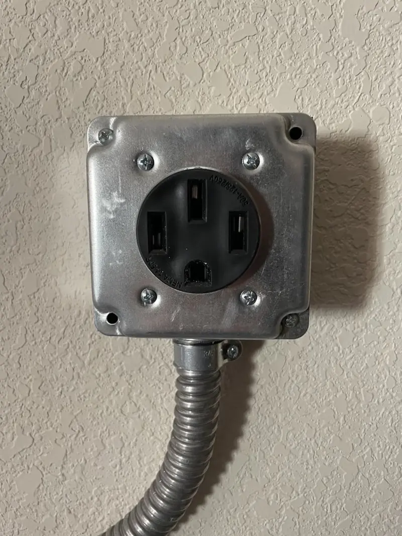 NEMA 14-50 outlet installed for Electrical Panel Upgrade in Morehead